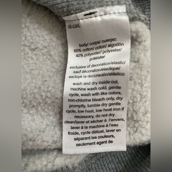 Tommy Hilfiger TOMMY JEANS Womens Gray Tie Ribbed Hoodie Medium - Picture 6 of 7